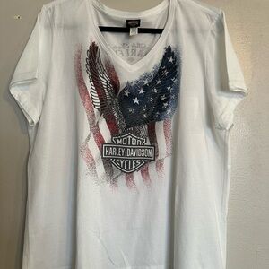 Harley-Davidson White Graphic Tee